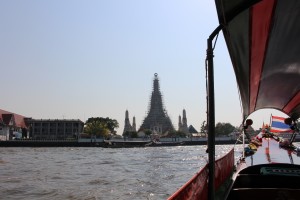 Canal tour featuring Wat Arun